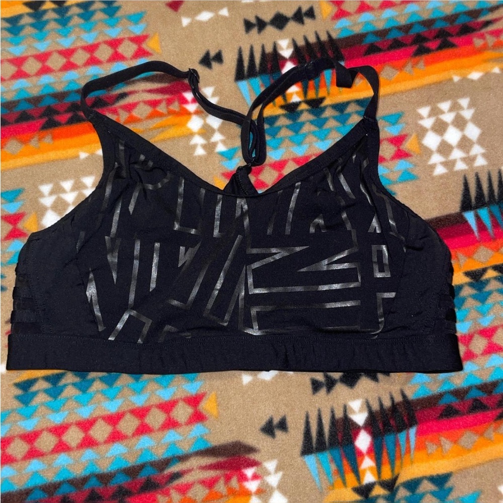 Nike Black Strappy Sports Bra